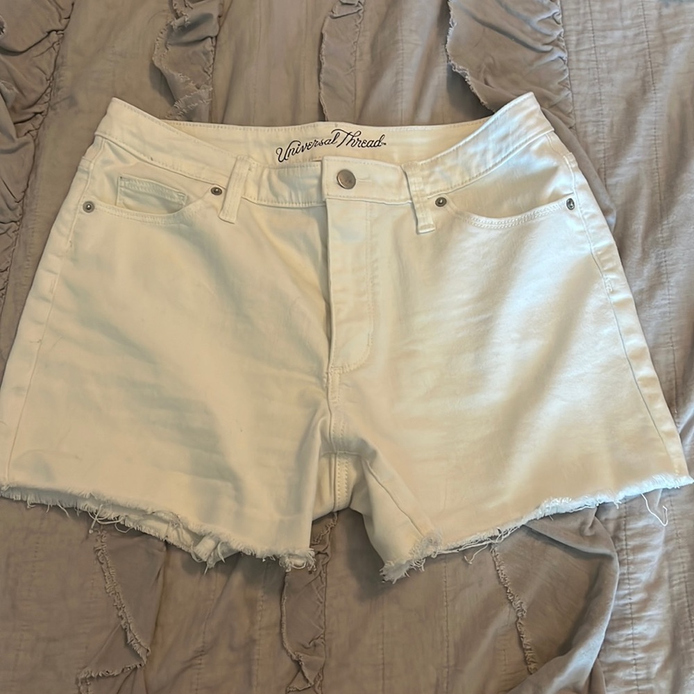 Universal Thread - white jean shorts